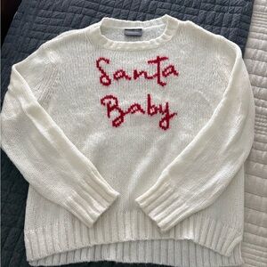 Wooden Ships Santa Baby sweater